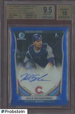 2014 Bowman Chrome Blue Refractor Kyle Schwarber RC /150 BGS 9.5 w/ 10 AUTO