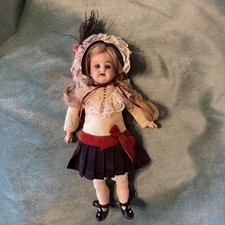 11 inch Antique Bisque Head Compo BJD Body German Christmas Cabinet Doll 1894 AM