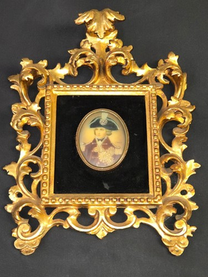 #ad #ad Antique Handpainted Portrait of Admiral Lord Horatio Nelson on Porcelain $395.00