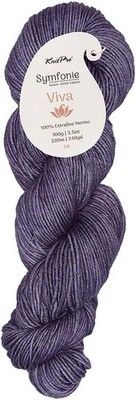 KnitPro Symfonie Premium Yarn 100% Extra Fine Merino Wool| Viva Plum Denim