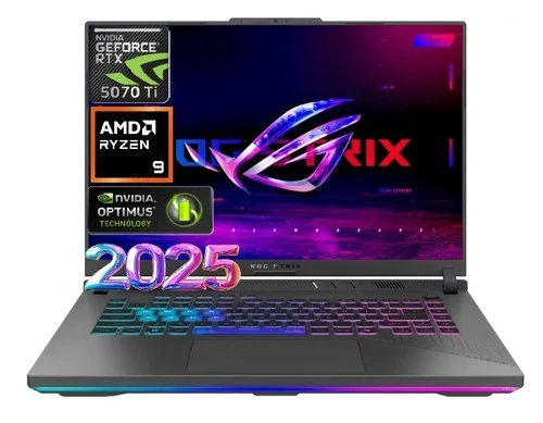 NEW Asus ROG Strix G16 16" FHD 165Hz NVIDIA RTX 5070Ti 12GB GRA Ryzen 9 8940H