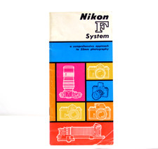 VINTAGE NIKON F CAMERA, LENS AMD ACCESSORIES SYSTEM INFORMATION BOOKLET
