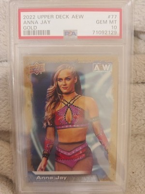 Anna Jay [Gold] | 2022 AEW Upper Deck | Grading PSA 10 GEM MT #77