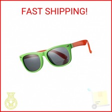 Kids Polarized Sunglasses TPEE Rubber Flexible Shades for Girls Boys Age 3-9 Ap