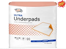 100 Ultra Heavy Absorbency Adult Bed Pad Disposable Underpads 30x36 Inch