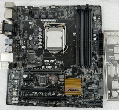 ASUS B150M-C Motherboard mATX LGA1151 6TH/7TH GEN CPU DDR4 SATA HDMI; Tested