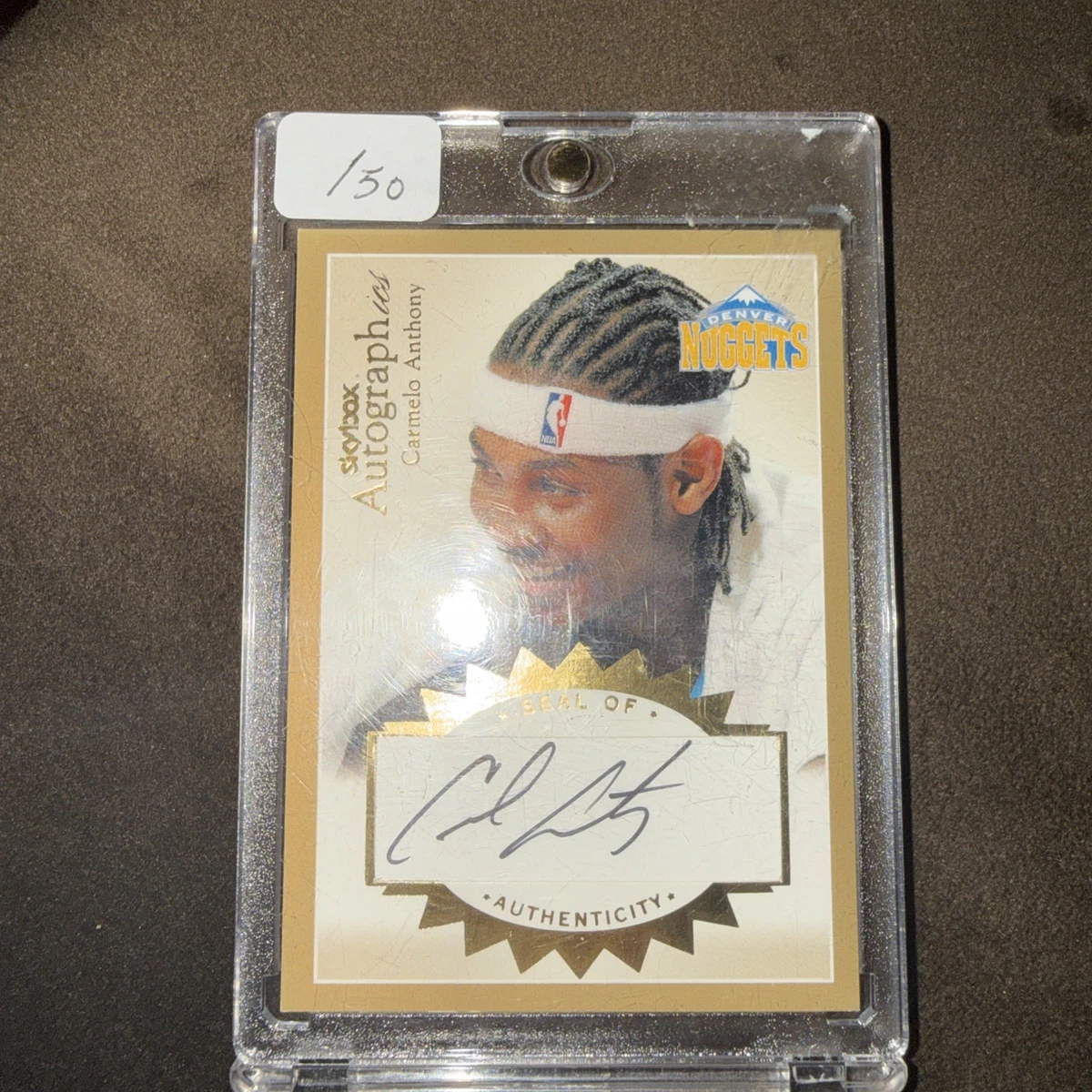 Fleer Carmelo Anthony Basketball Autographed Sports Trading Cards 