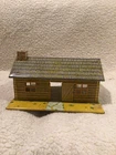 Vintage 1950s Marx US Army Fort Apache Litho Tin Cabin Building 11x7x6 Inches