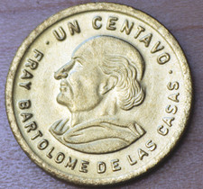 1991 Guatemala 1 Centavo Fray Bartolome de las Casas Unc.