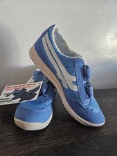 Deadstock Vintage Sears Womens 6 M Running Jogging Shoes BABY BLUE VELCRO Rare