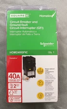 Square D - HOM240GFIC Homeline 40 Amp Two-Pole GFCI Circuit Breaker,