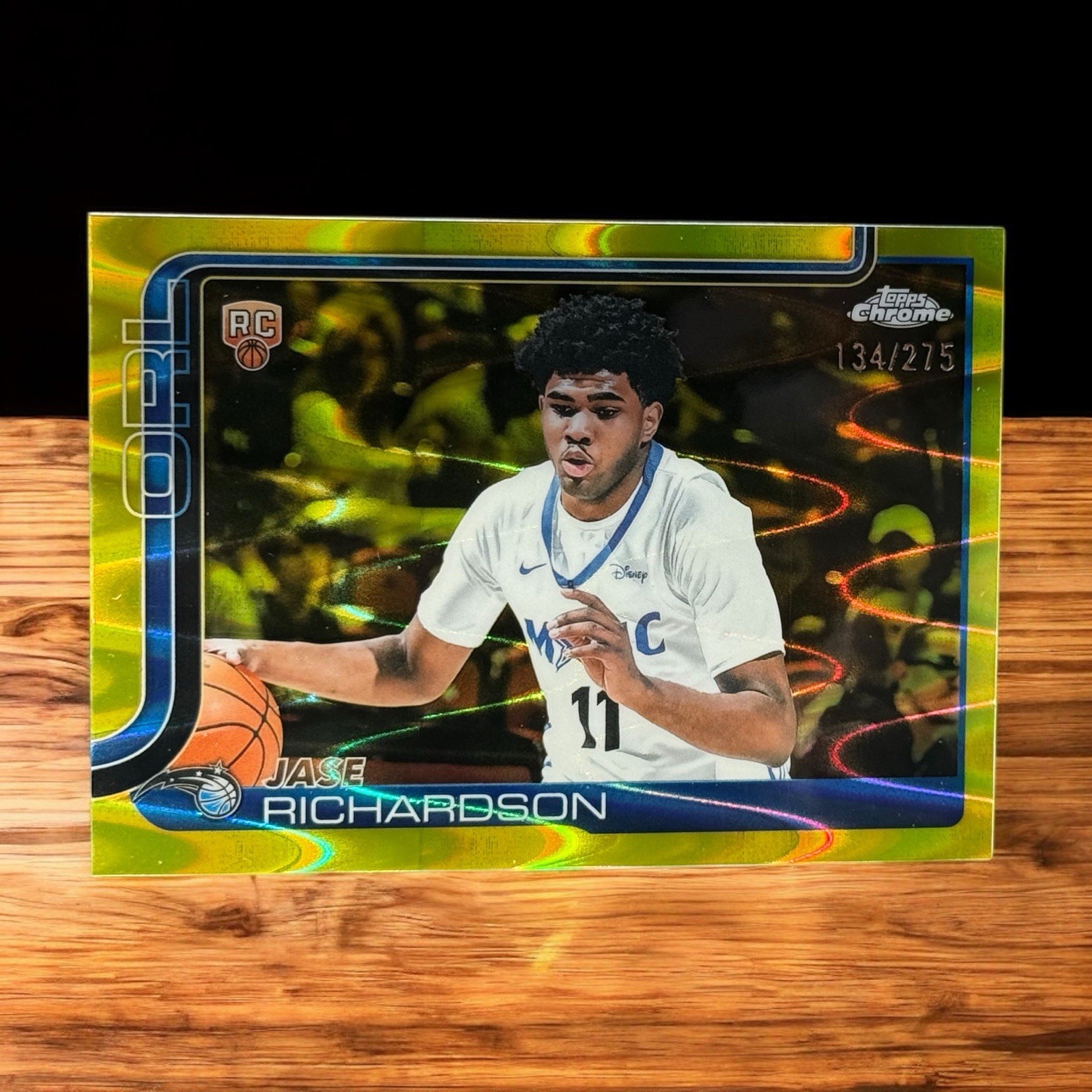 2025-26 Topps Chrome - Jase Richardson #275 Yellow Refractor /275 Rookie RC SSP