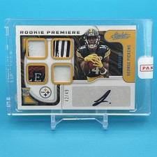 2022 Absolute George Pickens Rookie Premiere Materials Auto Quad RC Serial #/49