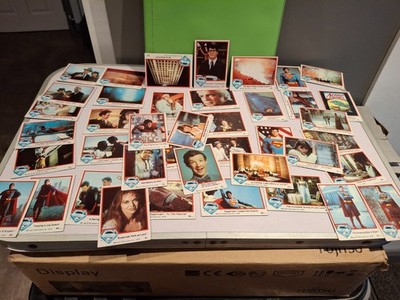 Vintage 1978 Topps Superman The Movie Trading Cards x49 with a binder