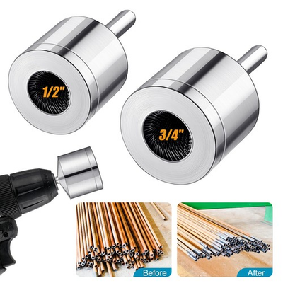 #ad Copper Tube Cleaner Drill 15mm 22mm Metal Pipe Cleaning Brush for Welding HVAC $20.98