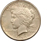 1921 High Relief Peace Silver Dollar $1, Extremely Fine XF+