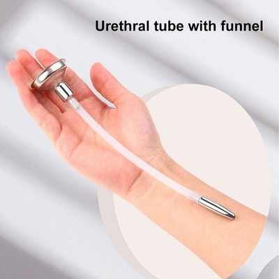 Male Silicone Sounding Plug Urethral Stretcher Dilator Enhancer Stretching