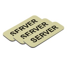 Server 1 x 3" Name Tag, 3 Pack 