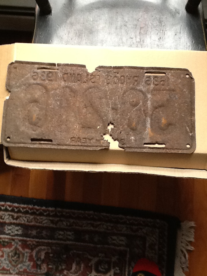 1936 RHODE ISLAND LICENSE PLATE code 102522e | eBay