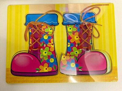 BOOTS [Lernen: Holzpuzzle & Schnüren] von Ackerman Toys