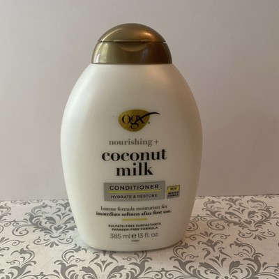 Ogx Nourishing + Coconut Milk Conditioner Sulfate and Paraben Free 13 fl oz