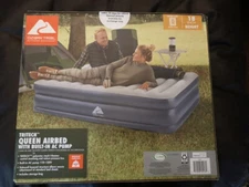 Ozark Trail Tritech QuadComfort 18" Air Mattress Antimicrobial Coating  AC Pump
