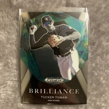2022 Prizm Draft Picks Baseball Brilliance BR-TT Tucker Toman - High School