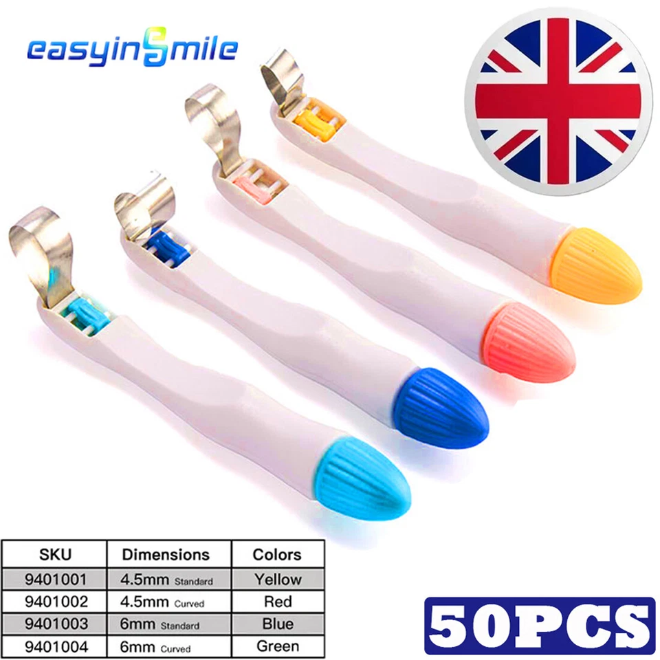 EASYINSMILE Dental Pro Matrix Band curve Band Adjust Handhold For Molar/Premolar 50pcs