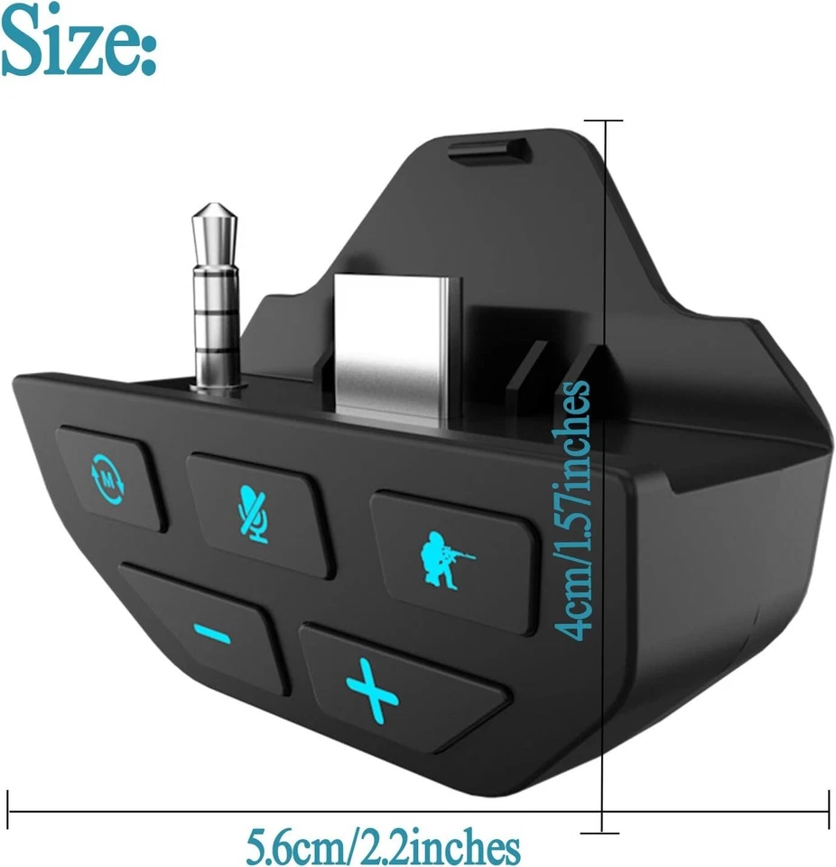 Stereo Headset Adapter Audio Mic Headphone Converter for Xbox One/X/S Controller - Image 3 of 4