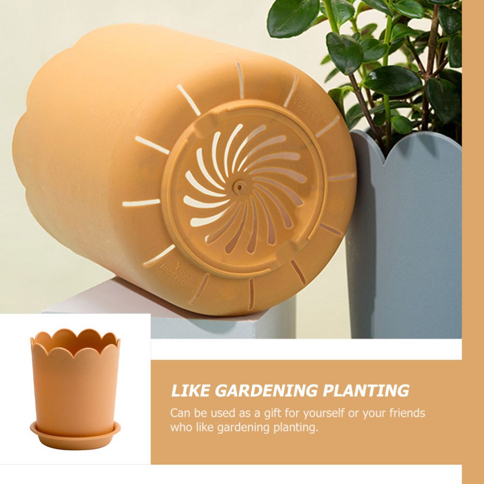 10 Sets Chinese Rose Planting Pots Plastic Flower Pots Colorful Flower