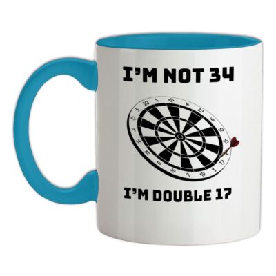 34. Geburtstag Darts - Keramiktasse - 34. Geburtstag Geschenk Jahre