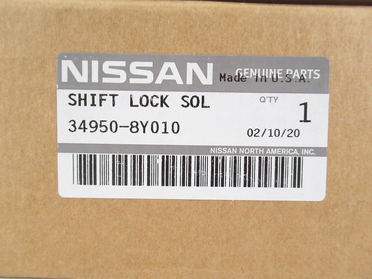 Genuine OEM Nissan 34950-8Y010 Shift Lock Solenoid & Park Switch