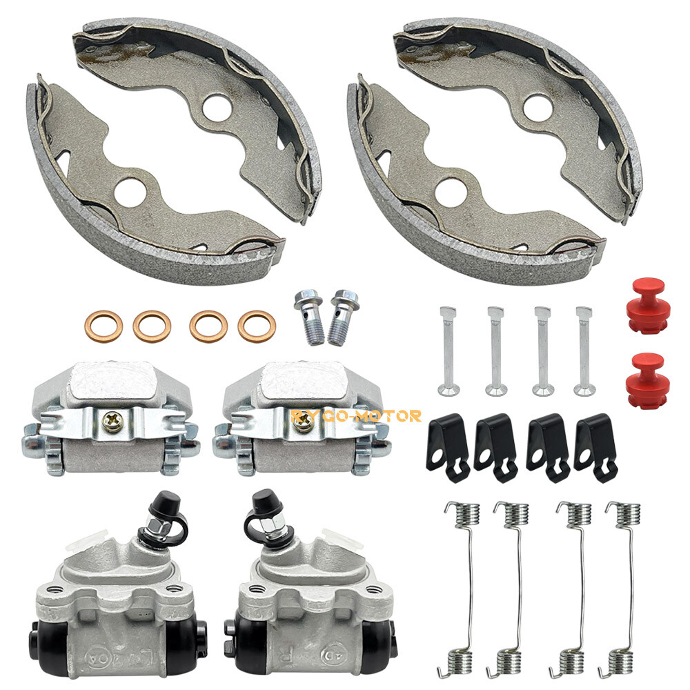 Front Brake Wheel Cylinders Shoes Adjusters Kit for Honda TRX200/D