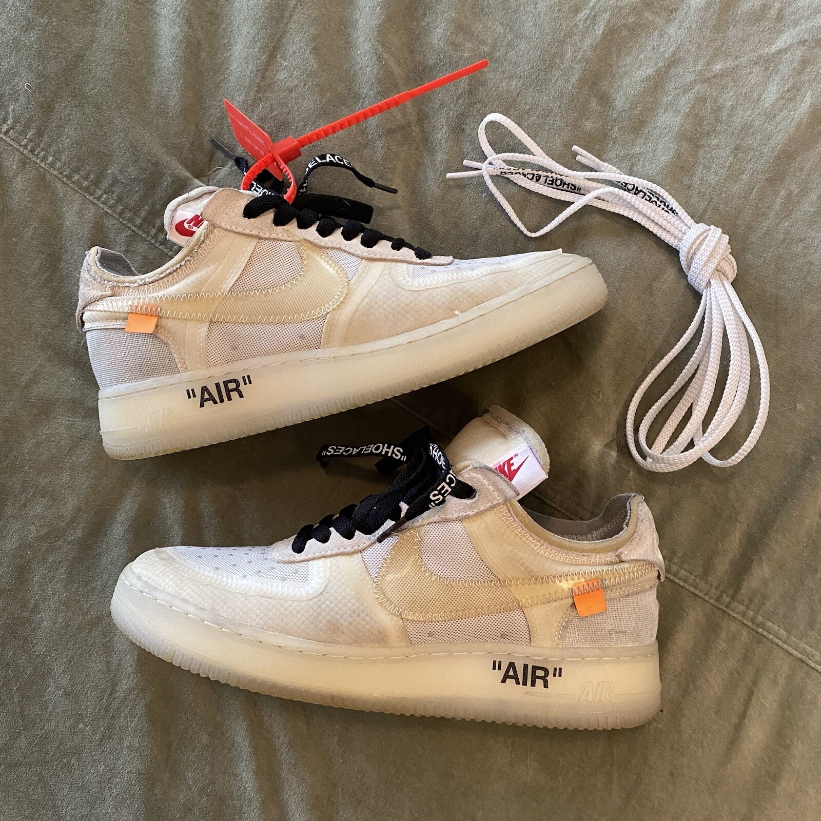 OFF WHITE X NIKE Taglia 8 Nike Off White x Air Force 1 Low The Ten