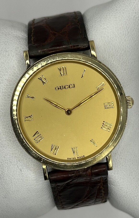 Gucci Vintage 700 M 18K 750 Solid Gold Case Swiss Quartz Watch | eBay