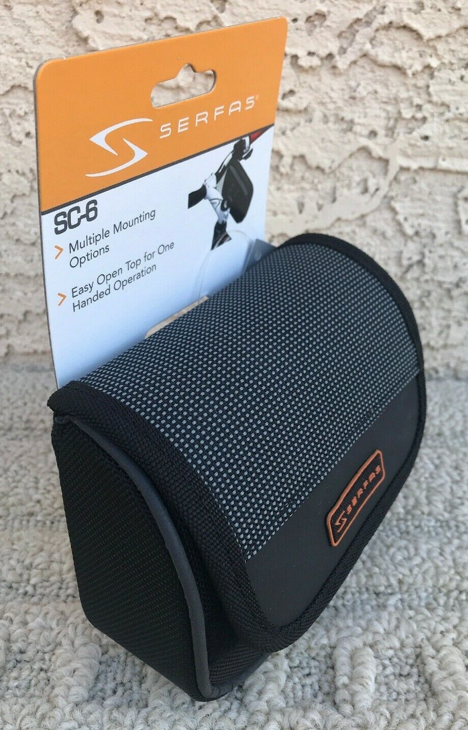 Serfas SC-6 BLACK Medium Soft Storage Case Bike Cycling - Stem Clamp Bag System