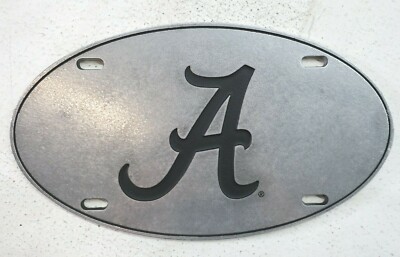 Alabama Crimson Tide 12'' x 7'' Custom Oval Front Vanity License Plate Heavy Duty