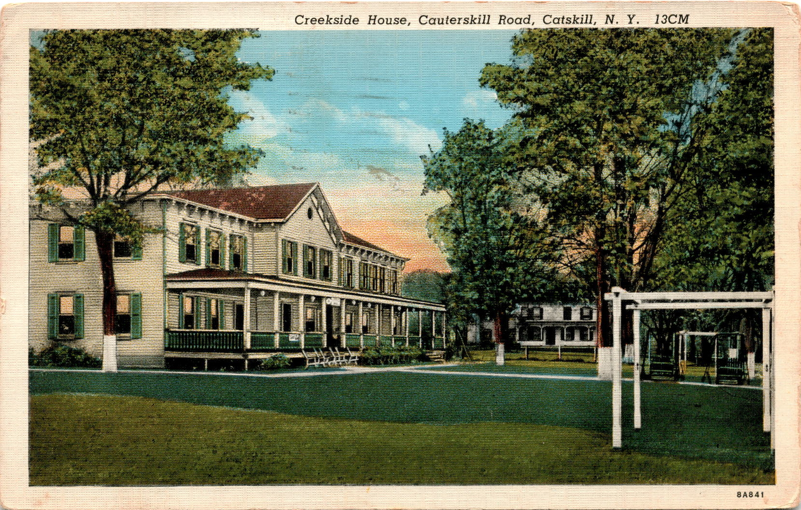 Creekside House, Cauterskill Road, Catskill, N. Y., Mechan Postcard
