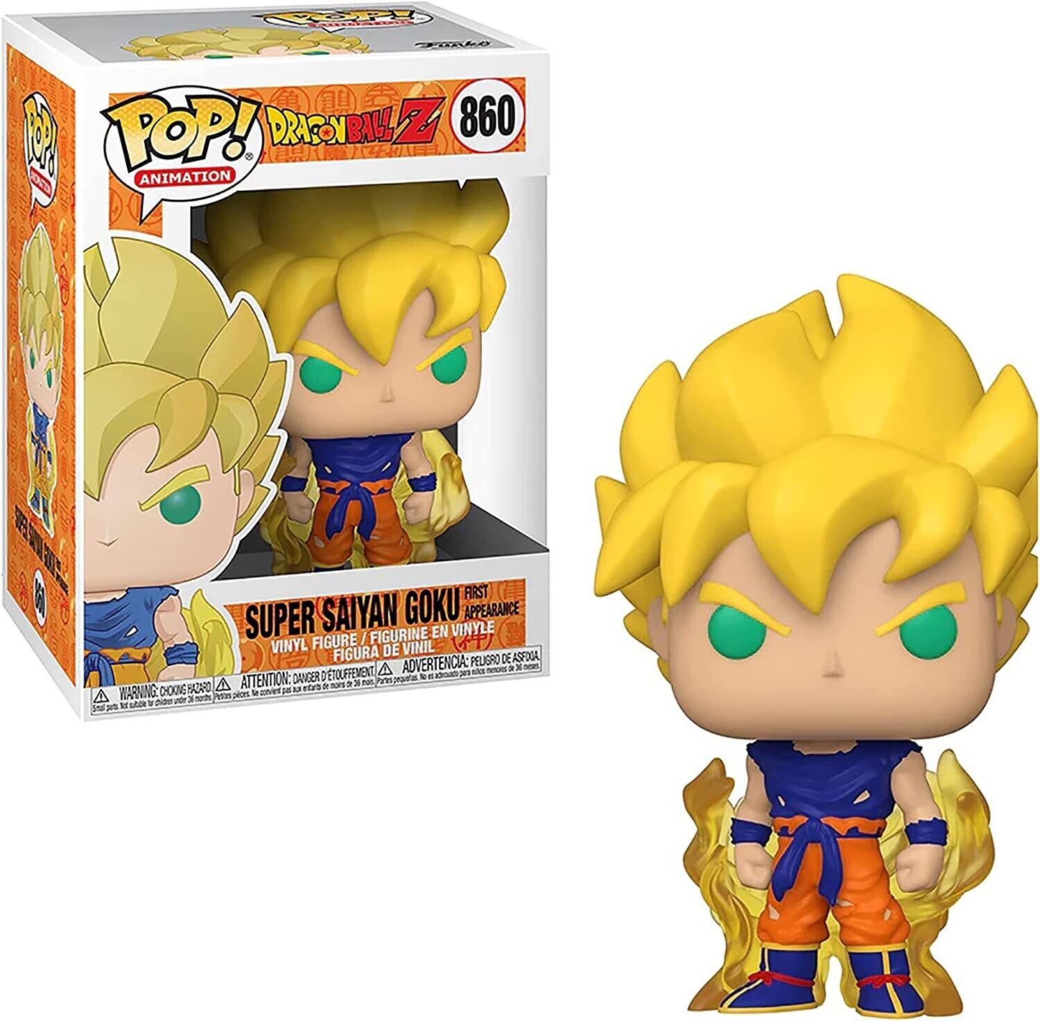 Funko Pop! Animation: Dragonball Z - Super Saiyan Goku (First Appearance),  Multicolor (48600)