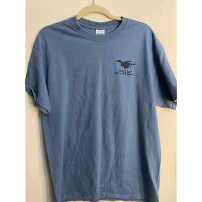 Harley Davidson Deals Gap Light Blue Motorcycle Resort T Shirt Sz L