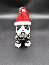 Bulldog In Sweater Christmas Ornament
