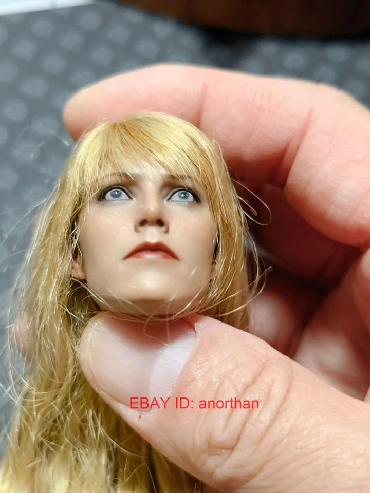 Hot Toys MMS311 Iron Man 3 MK9 Pepper Potts 1/6 Figura de Acción Cabeza Esculpida Stock Foto 3 de 4