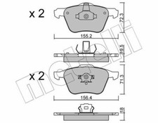 Bremsbeläge Vorne für VOLVO S60 I V70 II XC90 I