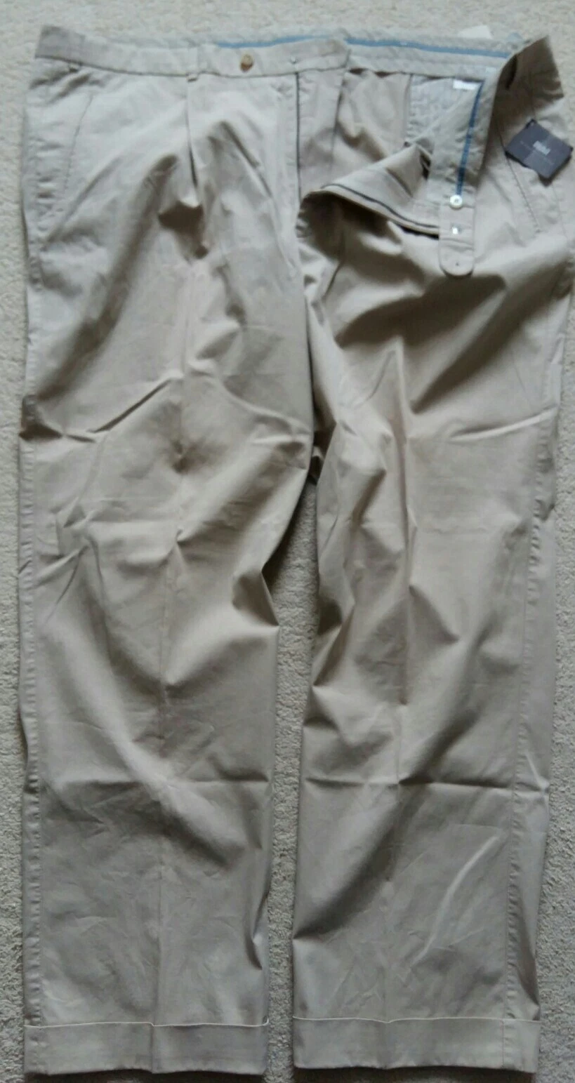 Hiltl Top Quality Lightweight Pleated Chinos Size W50" (NWT)