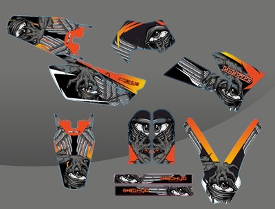 Set Sticker Graphics Kit Monsta for Motorcycle EXC 125 250 300