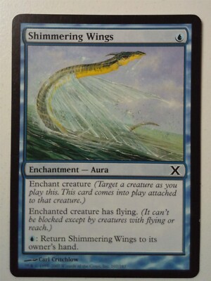 Shimmering Wings *Common* Magic MtG x1 Tenth 10th Edition MP