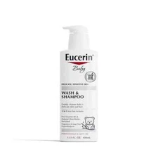 Eucerin Baby Wash and Shampoo Pro-Vitamin B5 and Natural Shea Butter 13.5 Ounce