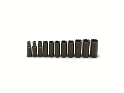 Wright Tool 6 Point Deep Impact Socket Set 11 Teile 1.3cm Drive SAE 412