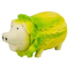 Trixie Hundespielzeug Kohl-Schwein Latex 23 cm hellgrün mit Stimme