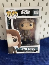 Funko POP! Star Wars Rogue One: Jyn Erso - Figura de vinilo Bobble-Head #138 Nueva en caja